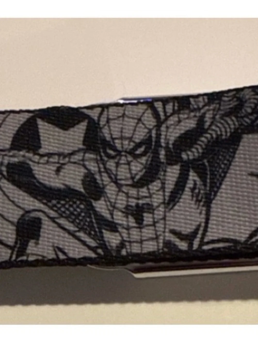 Buckle-Down Marvel Comics Black & Gray Superhero Dog Collar